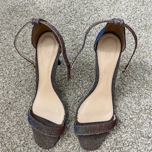 Glitter high heels shoes